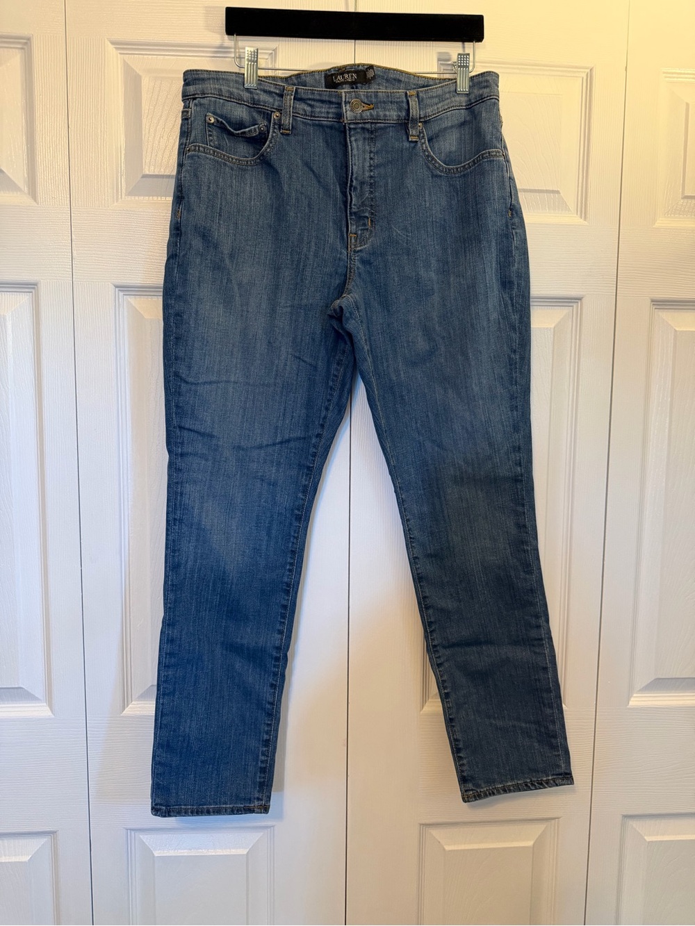Ralph Lauren Women's Straight-Leg Jeans in Medium Blue